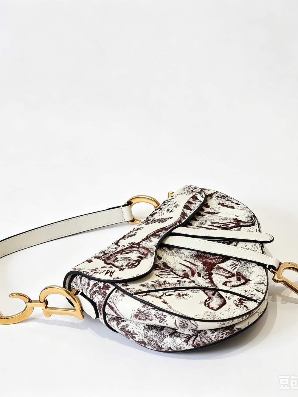 Dior Saddle Bag   Tiger Toile De Jouy Print Saddle Handbag - Picture 5 of 14